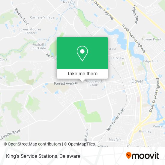 Mapa de King's Service Stations