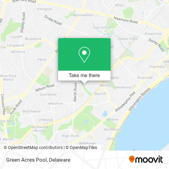 Green Acres Pool map