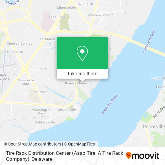 Mapa de Tire Rack Distribution Center (Asap Tire: A Tire Rack Company)