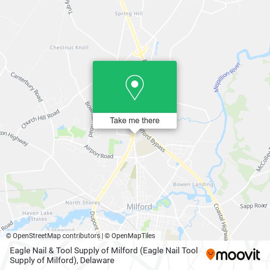 Mapa de Eagle Nail & Tool Supply of Milford