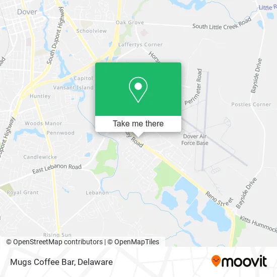 Mugs Coffee Bar map
