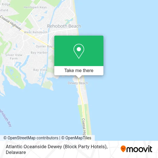 Atlantic Oceanside Dewey (Block Party Hotels) map