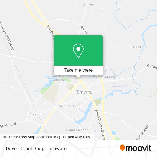 Dover Donut Shop map