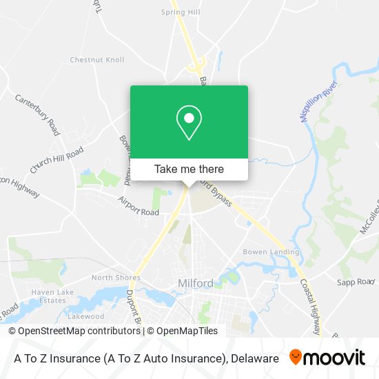 Mapa de A To Z Insurance
