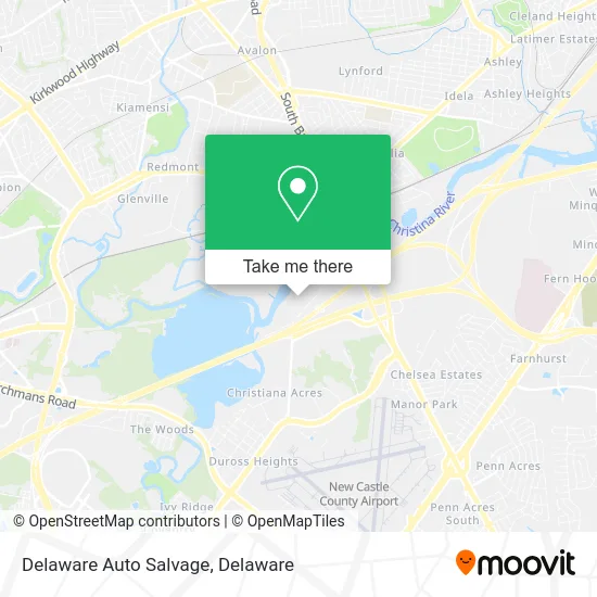 Delaware Auto Salvage map