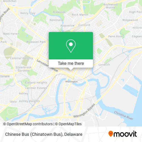 Mapa de Chinese Bus (Chinatown Bus)