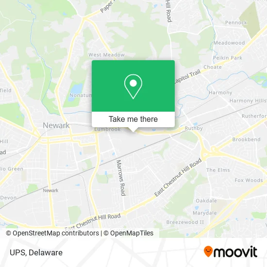 UPS map