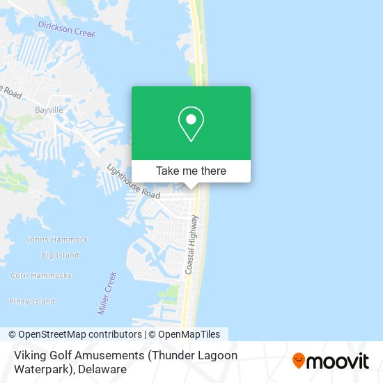 Mapa de Viking Golf Amusements (Thunder Lagoon Waterpark)