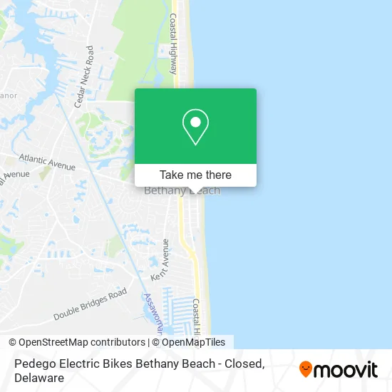 Pedego Electric Bikes Bethany Beach - Closed map