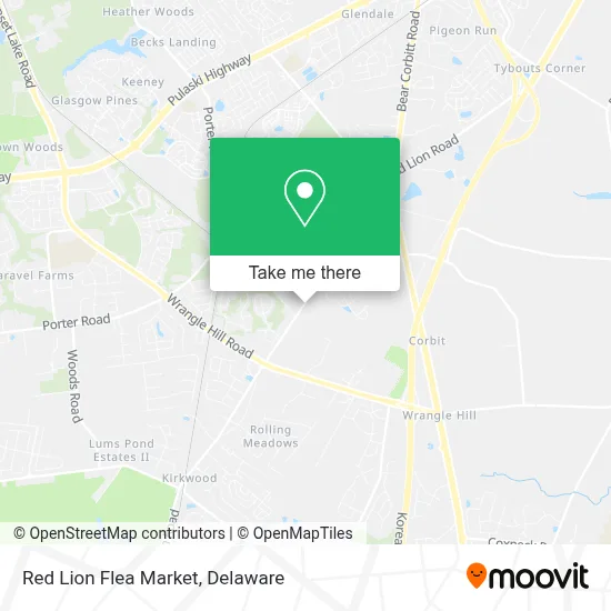 Red Lion Flea Market map