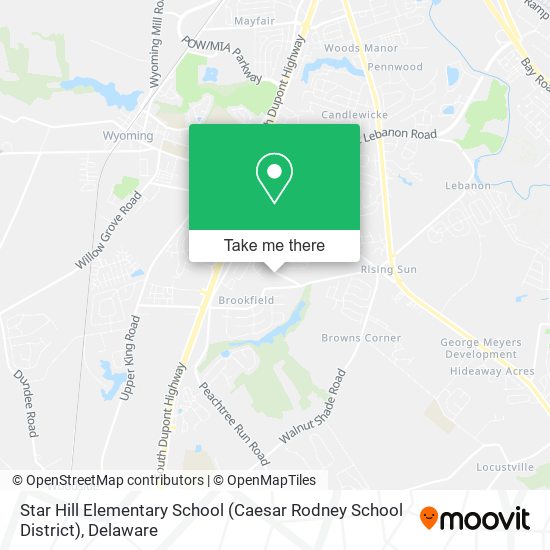Mapa de Star Hill Elementary School (Caesar Rodney School District)