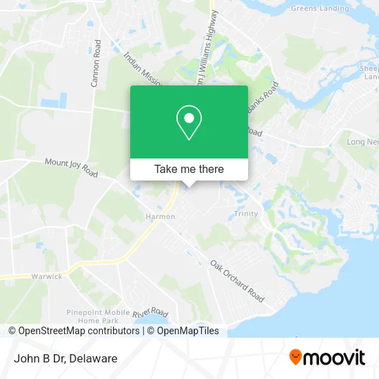 John B Dr map