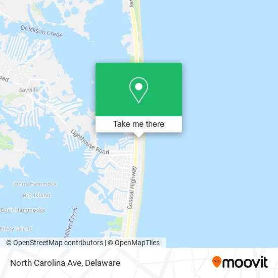 North Carolina Ave map