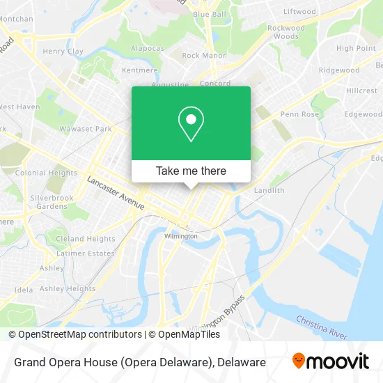 Grand Opera House (Opera Delaware) map
