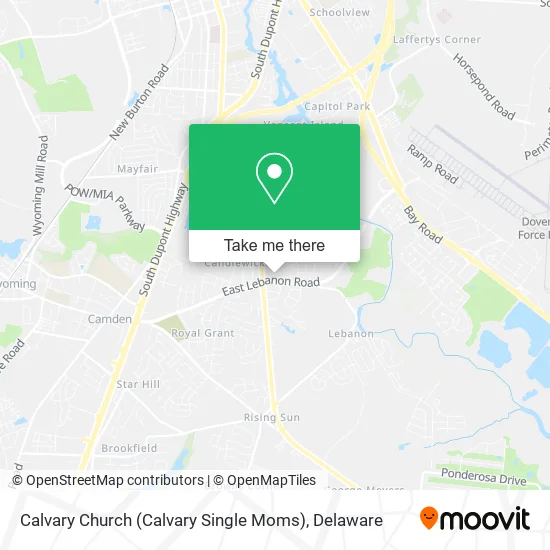 Calvary Church (Calvary Single Moms) map