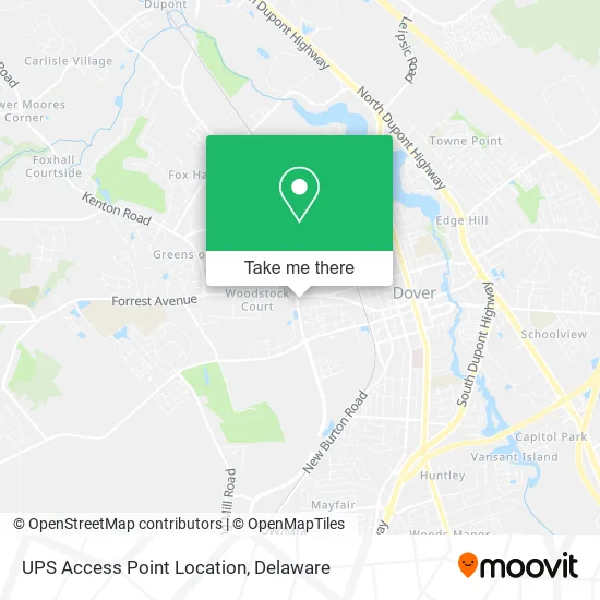 Mapa de UPS Access Point Location