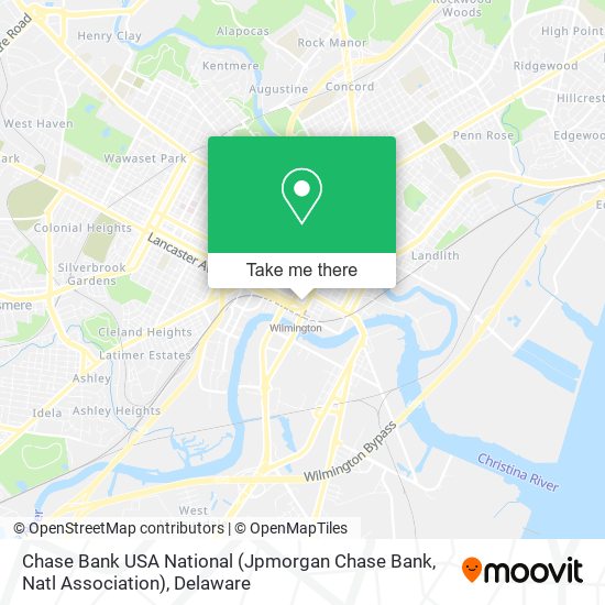 Chase Bank USA National (Jpmorgan Chase Bank, Natl Association) map