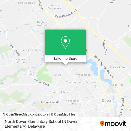 North Dover Elementary School (N Dover Elementary) map