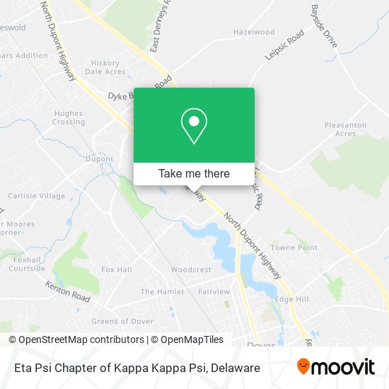 Mapa de Eta Psi Chapter of Kappa Kappa Psi