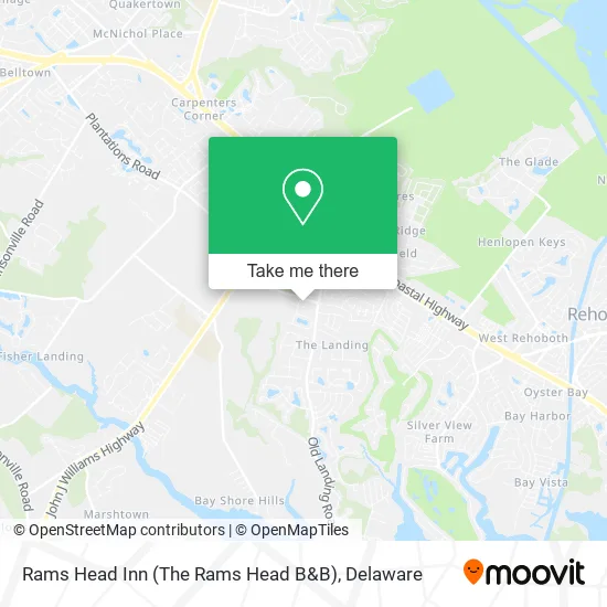 Rams Head Inn (The Rams Head B&B) map
