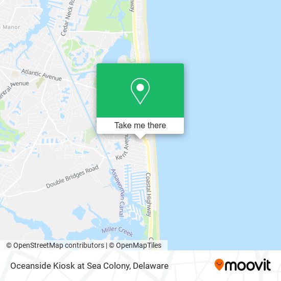 Oceanside Kiosk at Sea Colony map