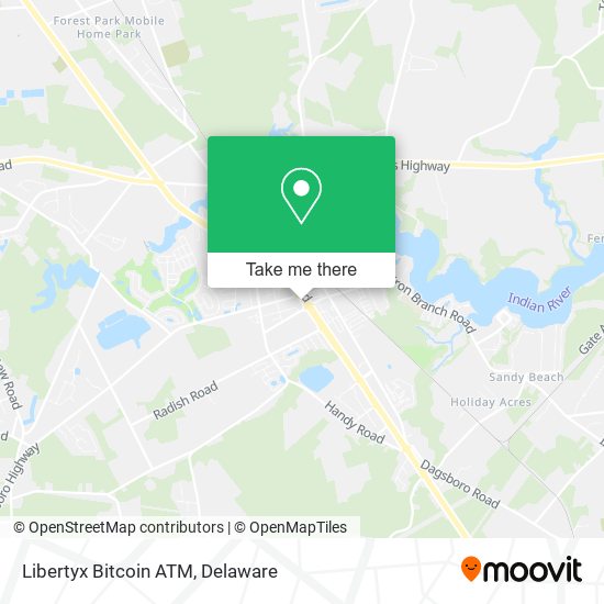 Mapa de Libertyx Bitcoin ATM