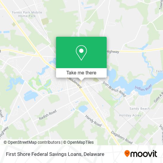 First Shore Federal Savings Loans map