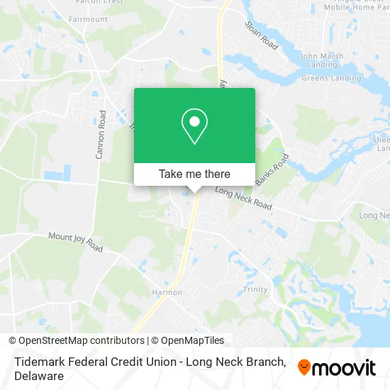 Tidemark Federal Credit Union - Long Neck Branch map