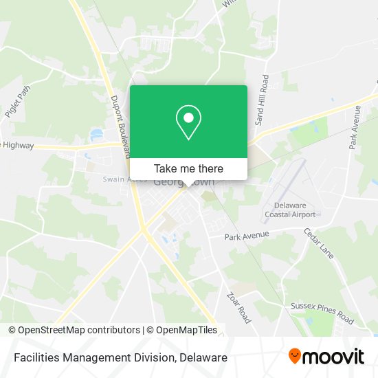 Mapa de Facilities Management Division
