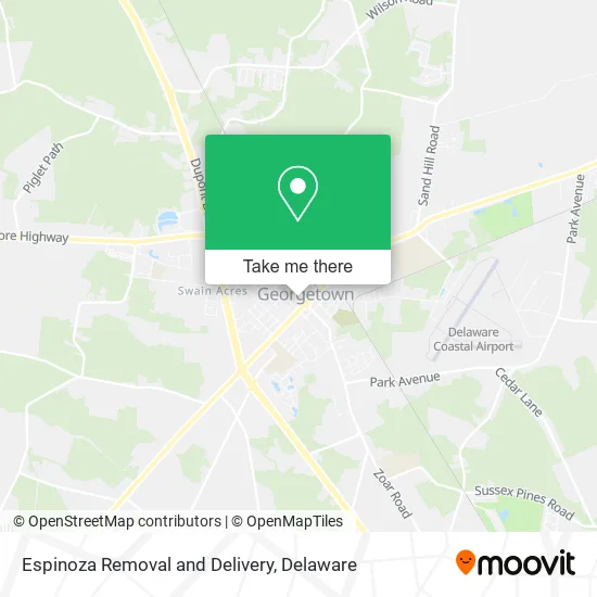 Espinoza Removal and Delivery map