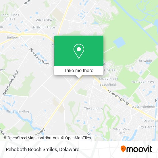 Mapa de Rehoboth Beach Smiles