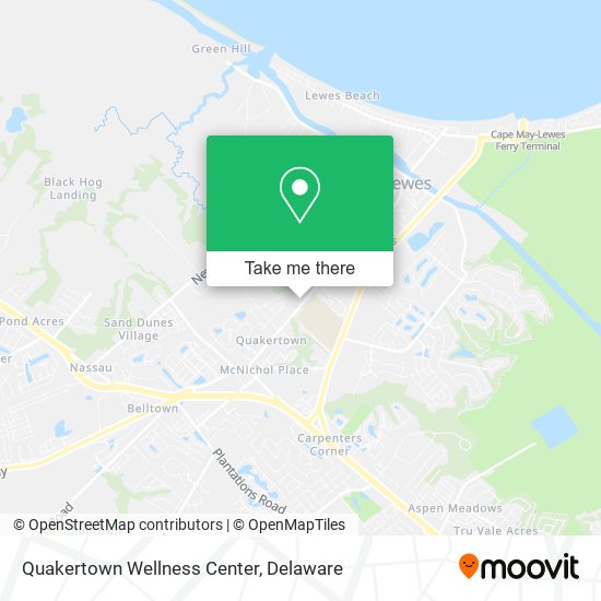 Mapa de Quakertown Wellness Center