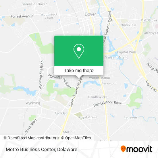 Metro Business Center map