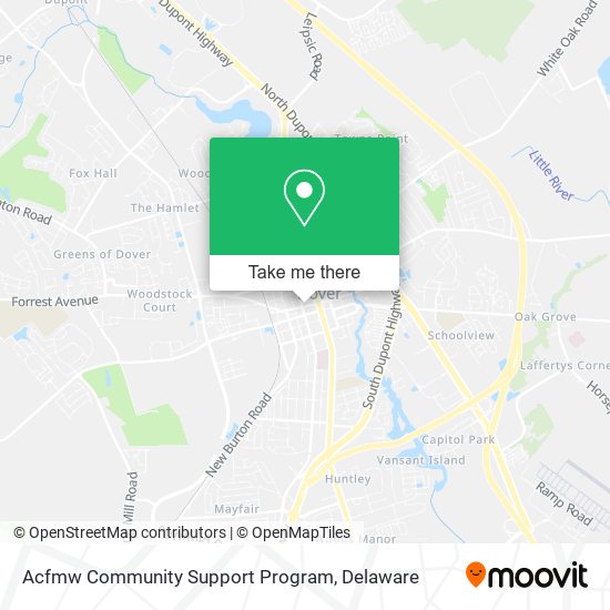 Acfmw Community Support Program map