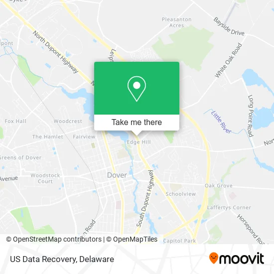 Mapa de US Data Recovery