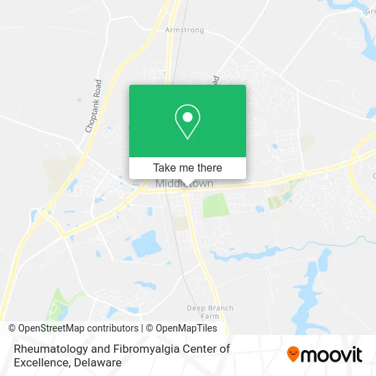 Rheumatology and Fibromyalgia Center of Excellence map