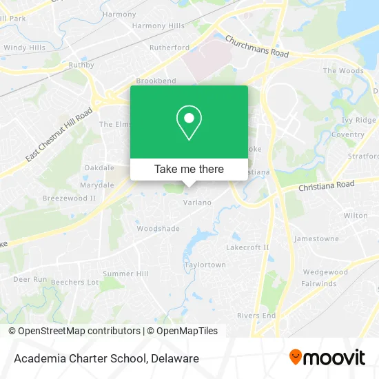 Academia Charter School map