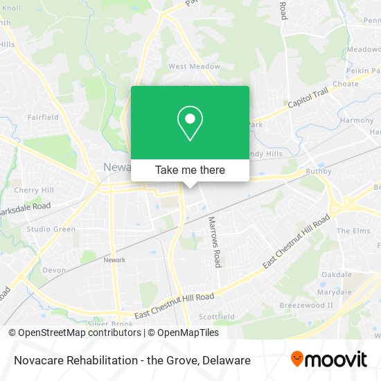 Mapa de Novacare Rehabilitation - the Grove