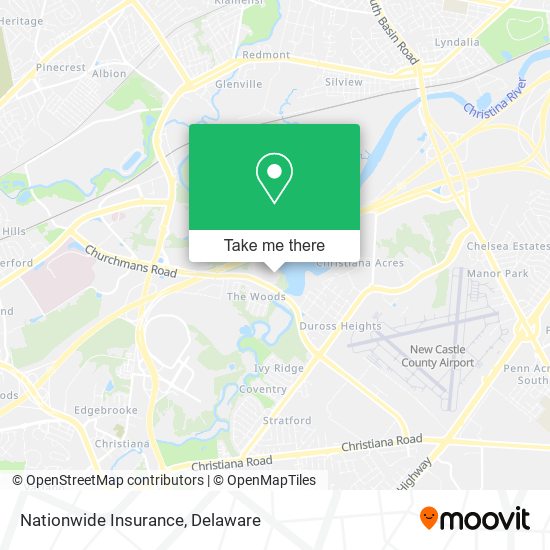 Mapa de Nationwide Insurance