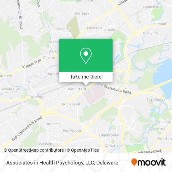 Associates in Health Psychology, LLC map