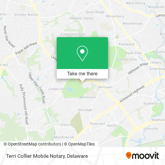 Terri Collier Mobile Notary map