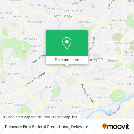 Delaware First Federal Credit Union map