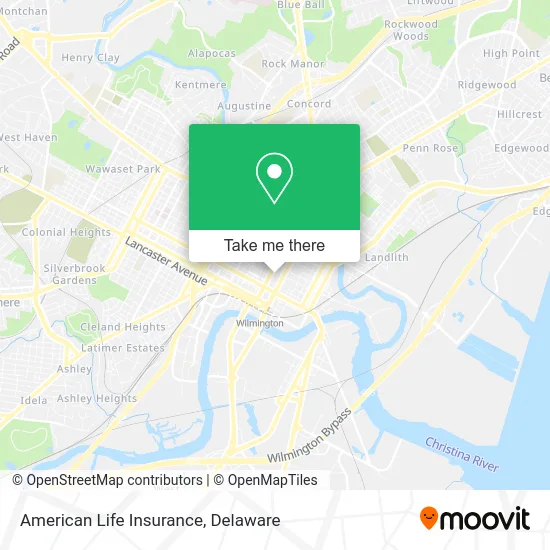 American Life Insurance map