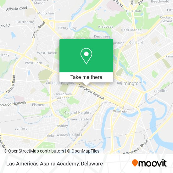 Las Americas Aspira Academy map
