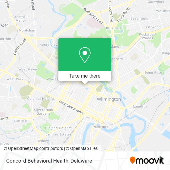 Mapa de Concord Behavioral Health