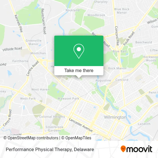 Performance Physical Therapy map
