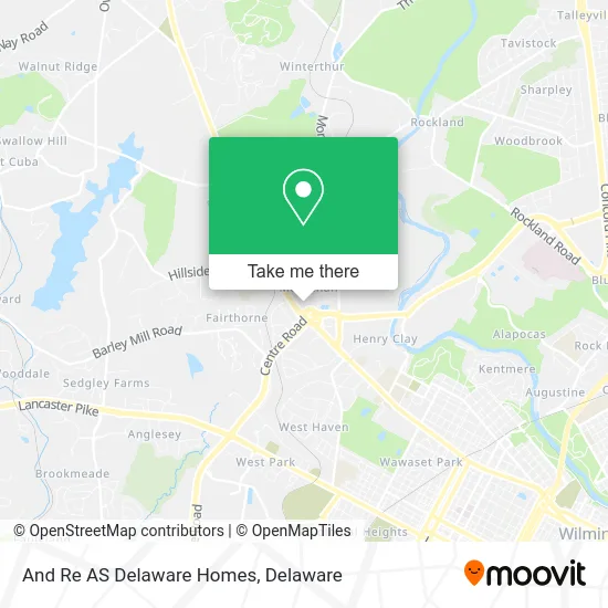 And Re AS Delaware Homes map