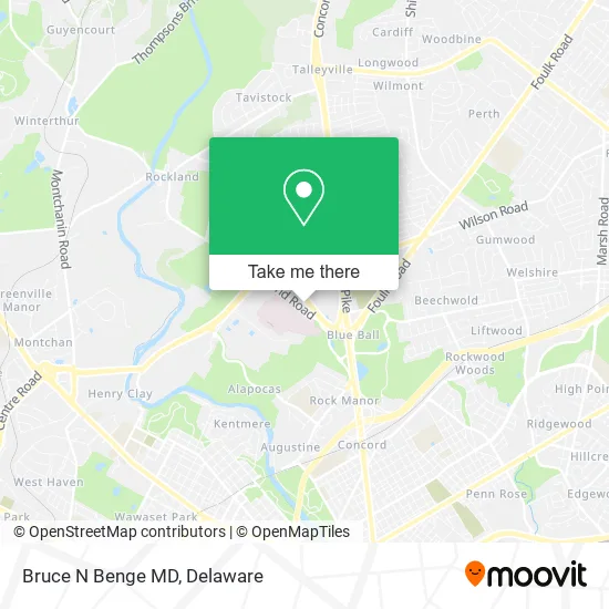 Bruce N Benge MD map