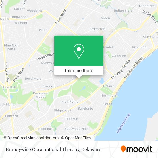 Brandywine Occupational Therapy map