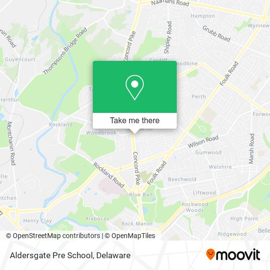 Aldersgate Pre School map